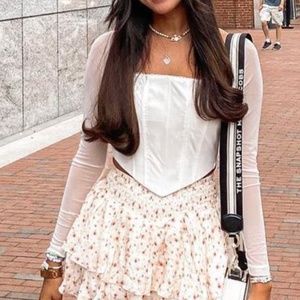 Princess Polly white corset top